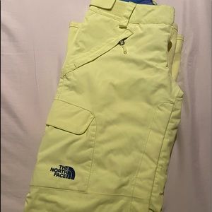 North Face Bright Green Snowpants